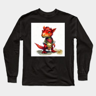 Cute Watercolor Kobold Long Sleeve T-Shirt